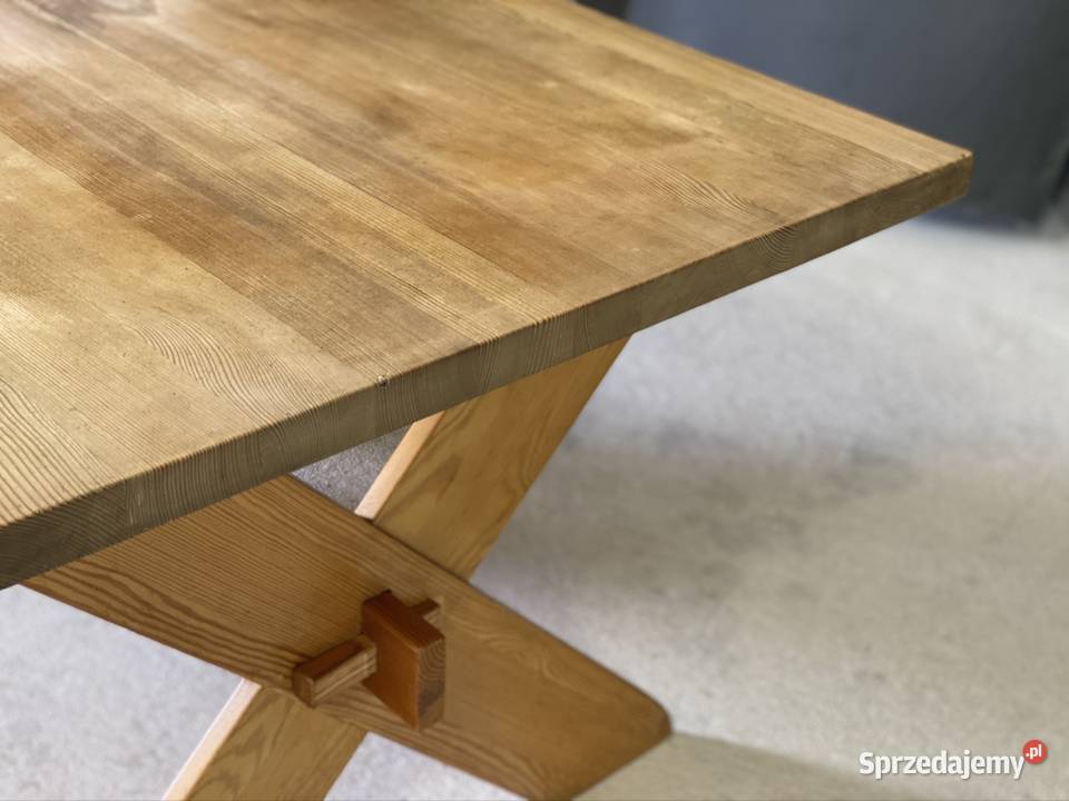 Solidny stół z litego drewna 150x90 Budno