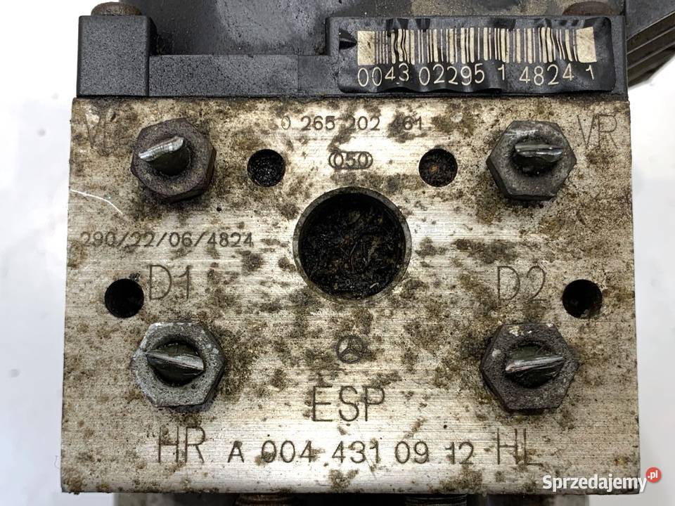POMPA ABS MERCEDES W168 A0044310912 17 90 9705 osobowe Układ ABS i ESP