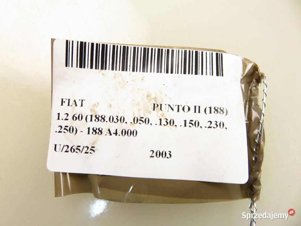 CHŁODNICA WODY FIAT PUNTO II 12 60 osobowe sprzedam