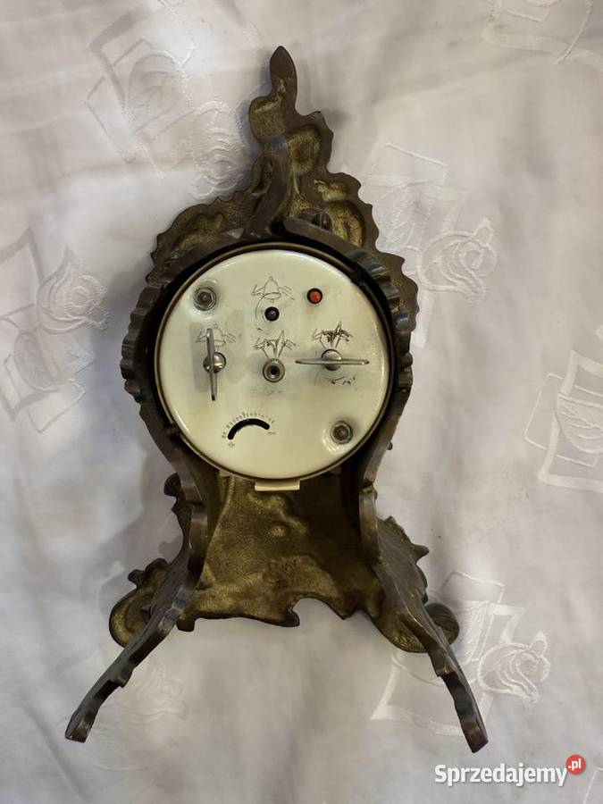 Zegar kominkowy w mosiężnej obudowie małopolskie Kraków sprzedam