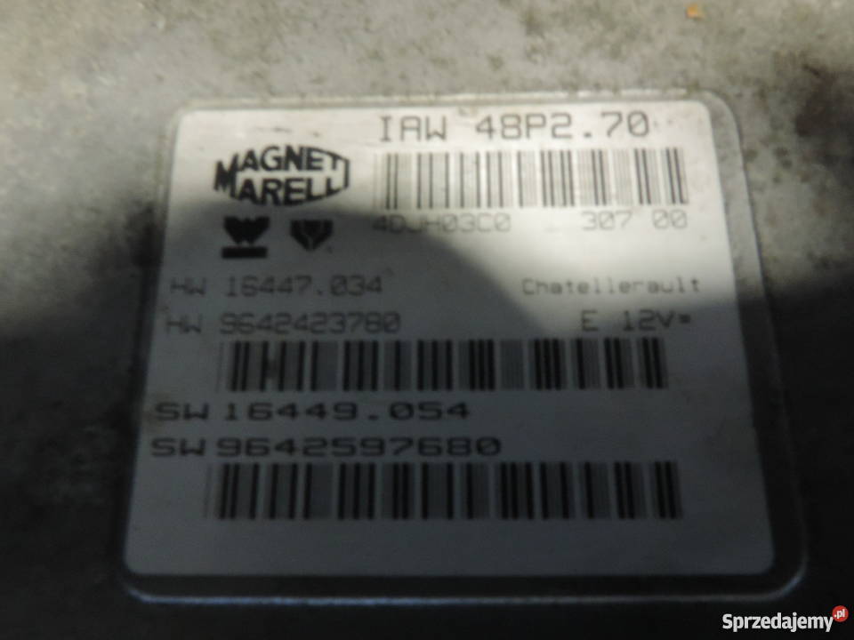 KOMPUTER SILNIKA PEUGEOT 206 11 Nowy Sącz