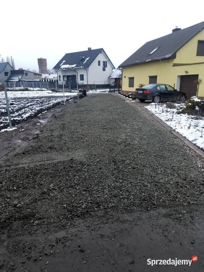 Brukarstwo usługi sprzętowe utwardzanie terenu Działoszyn usługi budowlane