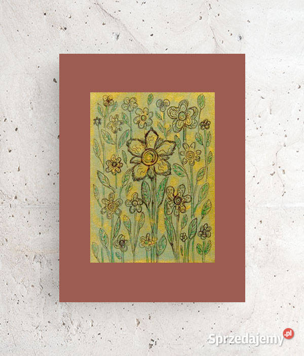 brązowy obraz mały obraz złoty rysunek z odcienie brązowego kujawsko-pomorskie Bydgoszcz