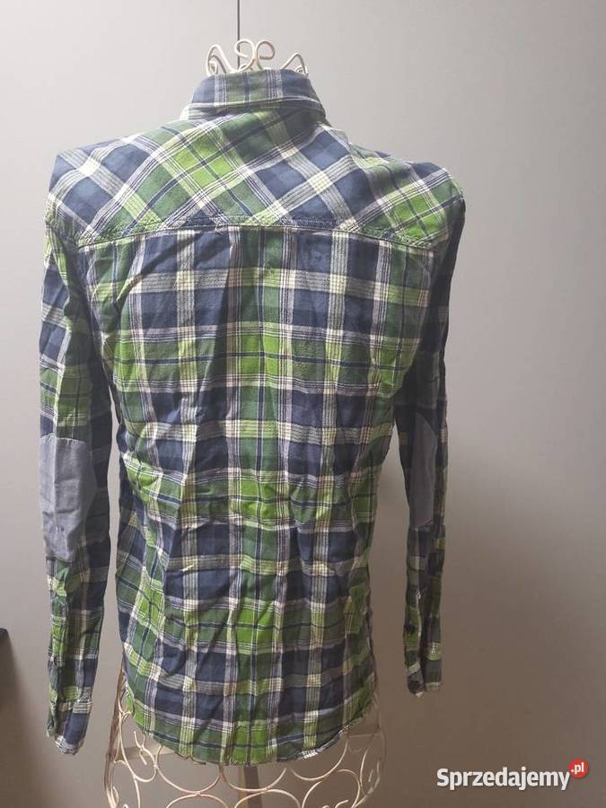 Męska koszula w kratkę stan idealny S kolorowy Warszawa