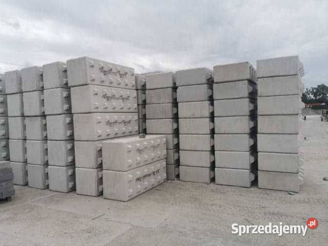 Blok betonowy typ 60 bloki betonowe mury oporowe Mińsk Mazowiecki