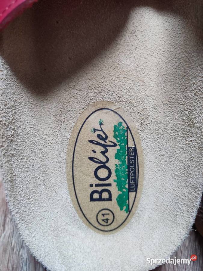 Klapki Biolife czerwone nowe Głuchołazy