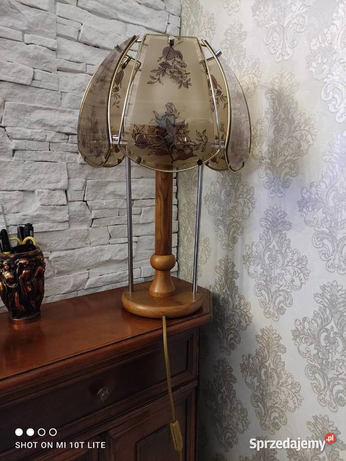 Piękna lampka w kwiaty Żary sprzedam