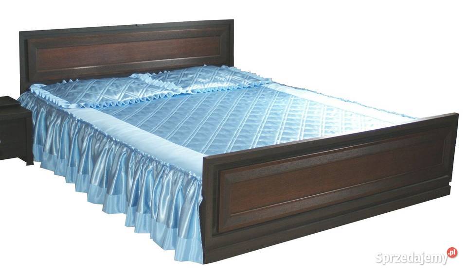 Stylowa narzuta na łóżko z satyny Pruszków