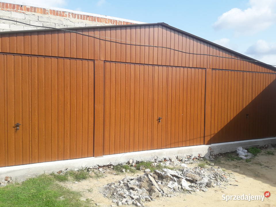 Szereg Garaży Blaszany Garaż Szeregowy Wiaty Łódź sprzedam