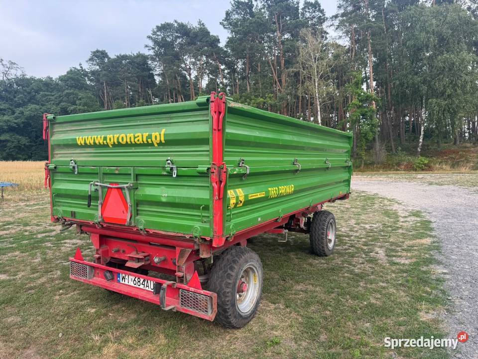 Przyczepa Pronar T653 Rolnictwo łódzkie Pawelce