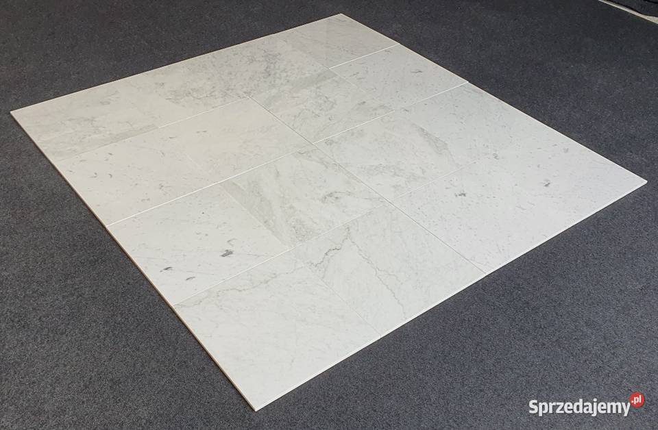 Płytki granitowe marmurowe Bianco Carrara biały Bielawa