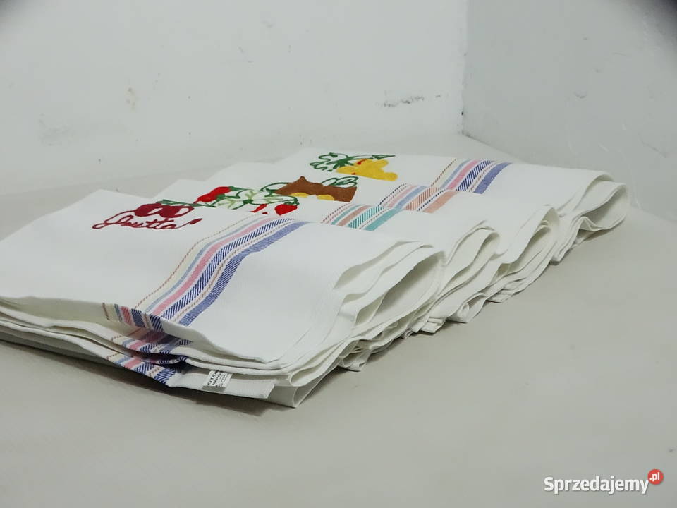 Komplet 4 ścierek kuchennych 51x69 100 Bawełna Biłgoraj