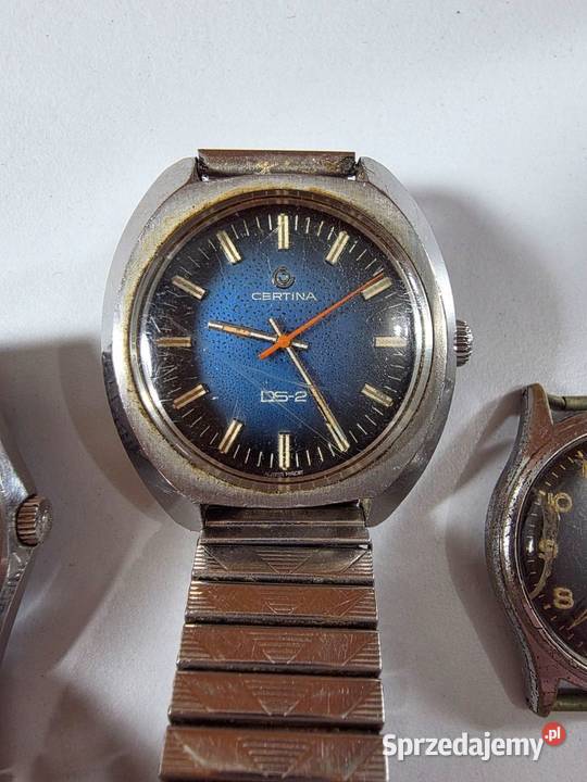 Zestaw 3 zegarków Certina vintage klasyka i styl