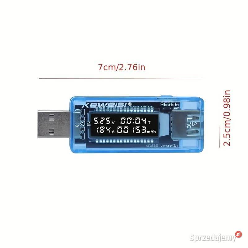 Tester ładowarki USB miernik napięcia i prądu Lubań