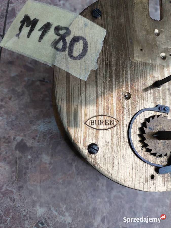 M180 Mechanizm starego zegara Buren Swiss Made pomorskie Tczew