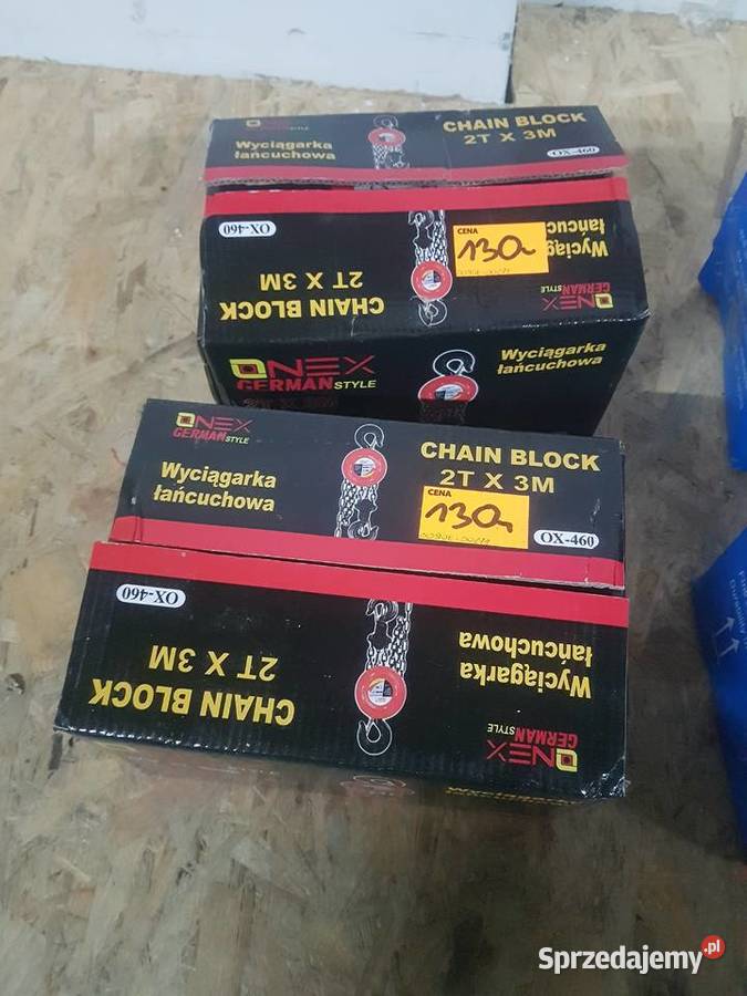 Wyciągarka łańcuchowa Onex OX 460 2 tony Ręczne Ręczne Głogowa sprzedam