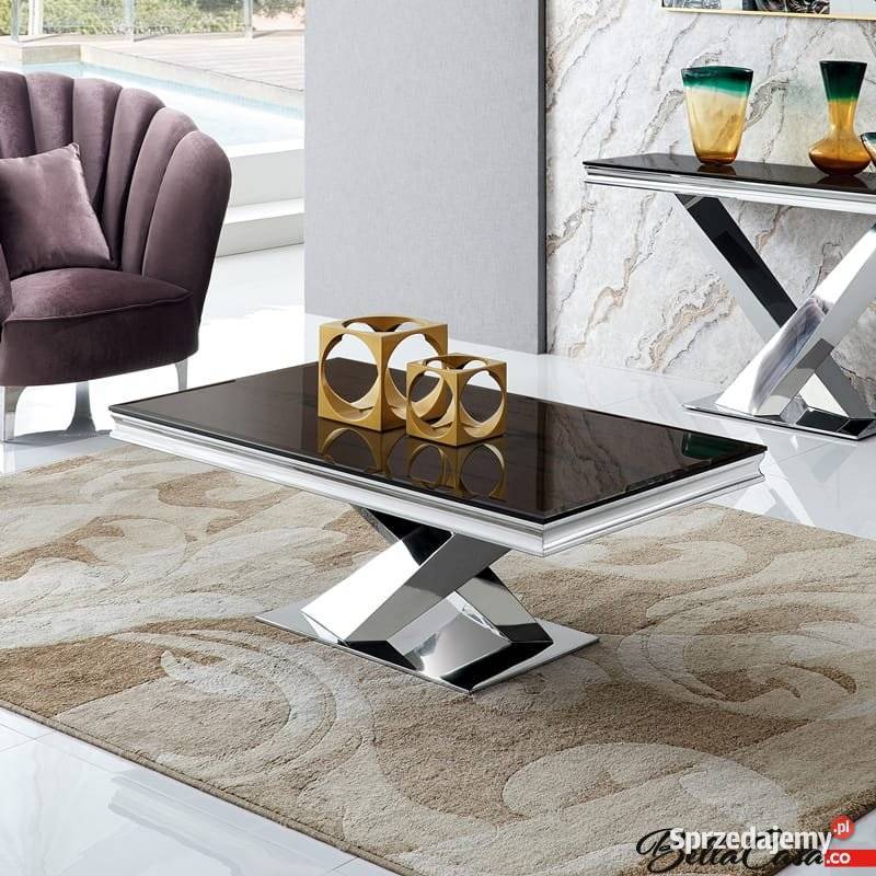 Zestaw mebli glamour Cameron stół ława stolik mazowieckie Warszawa