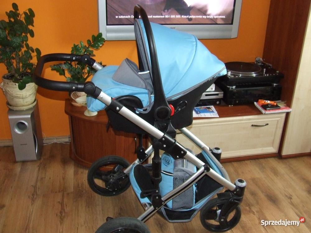 REWELACYJNY WÓZEK 3w1 BEBETTO SOLARIS BŁĘKITNOSZ Wielofunkcyjne Bielawa