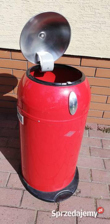 Kosz na śmieci śmietnik czerwony metalowy Garwolin sprzedam
