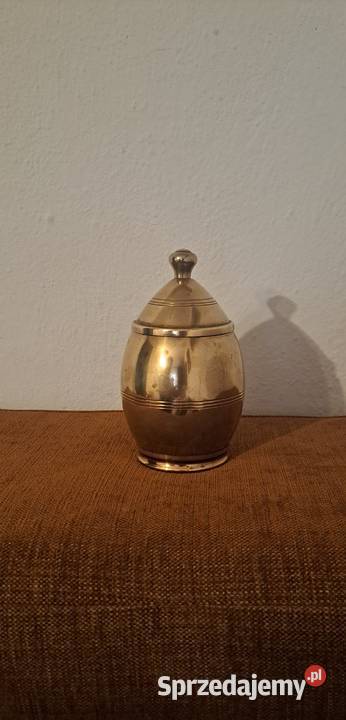 mosiężna papierośnica vintage z przykrywką Warszawa sprzedam