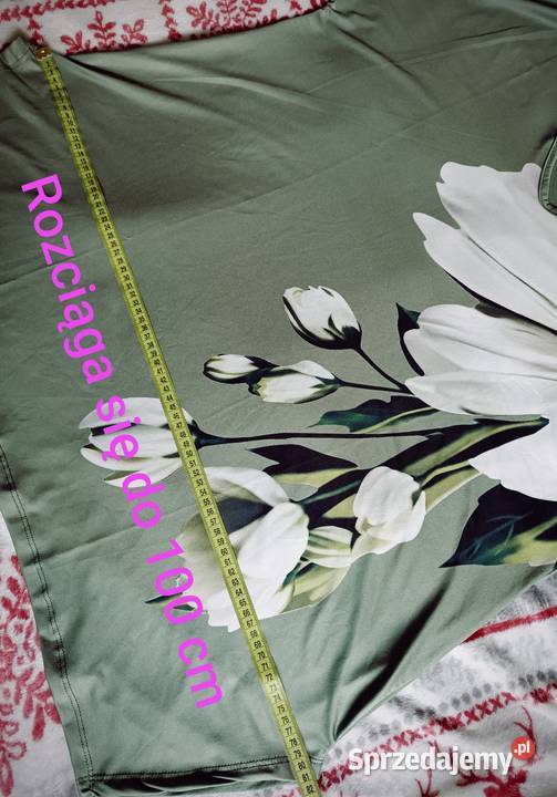 Tunika khaki z krótkim rękawem Rozmiar 54