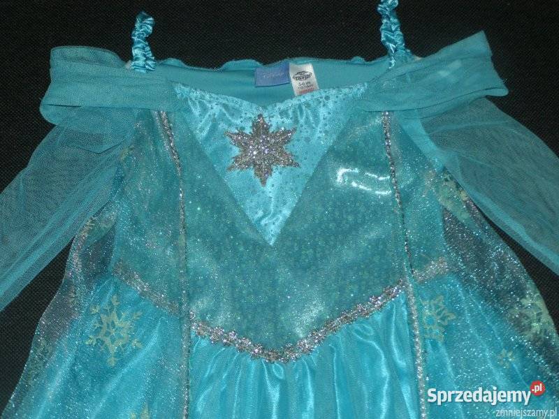 Strój kostium przebranie ELSA Kraina Lodu Frozen 5 lat+