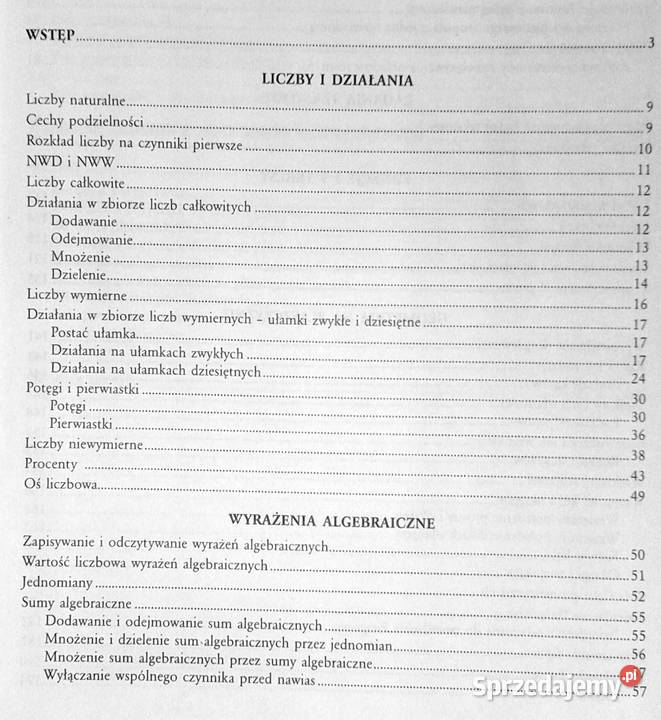 Repetytorium gimnazjalisty Matematyka Marta Chełm sprzedam