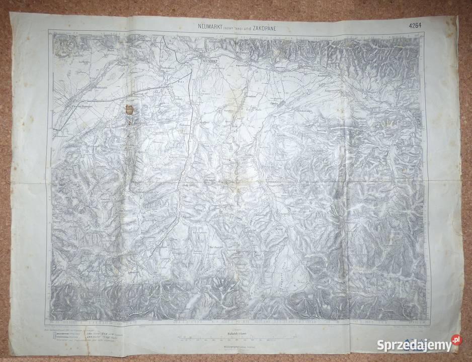 MAŁ Nowy Targ i Zakopane Mapa topograficzna mazowieckie