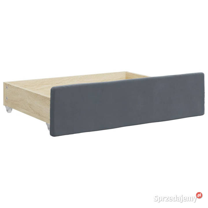 Sofa rozsuwana z szufladami ciemnoszara aksamit mazowieckie Warszawa