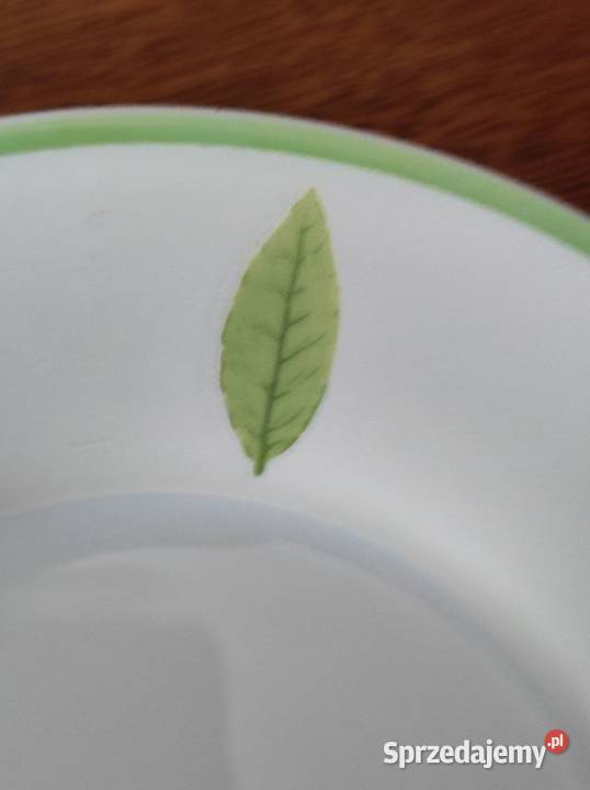 porcelanowe filiżanki talerzyki green zielone Kielce