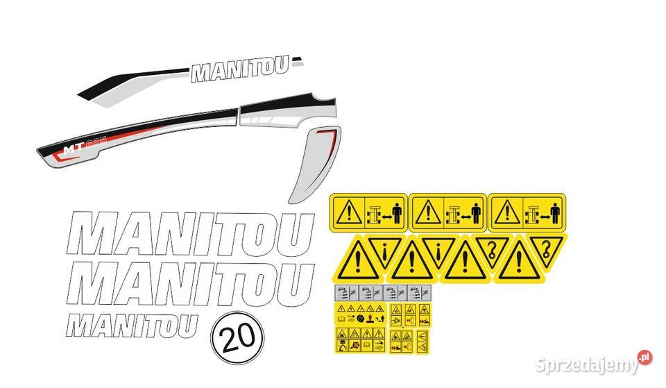 Naklejki Manitou mt625 i inne modele super mocne