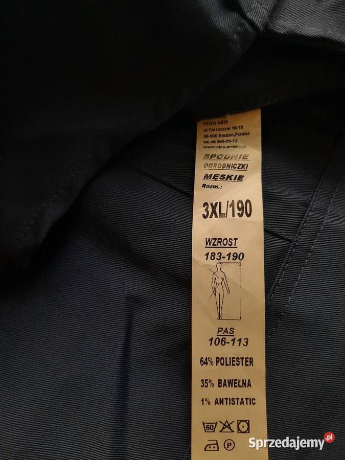 Spodnie ogrodniczki warsztatowe Włocławek