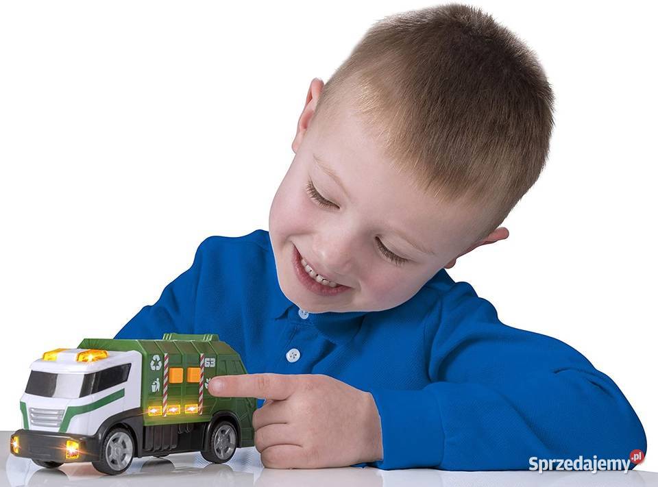 Śmieciarka Wóz Auto Światło i Dźwięk Samochód Mogilany
