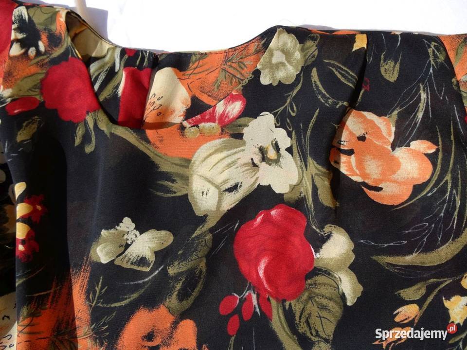 Elegancka Bluzka Tunika z Szyfonem 44 46 sprzedam