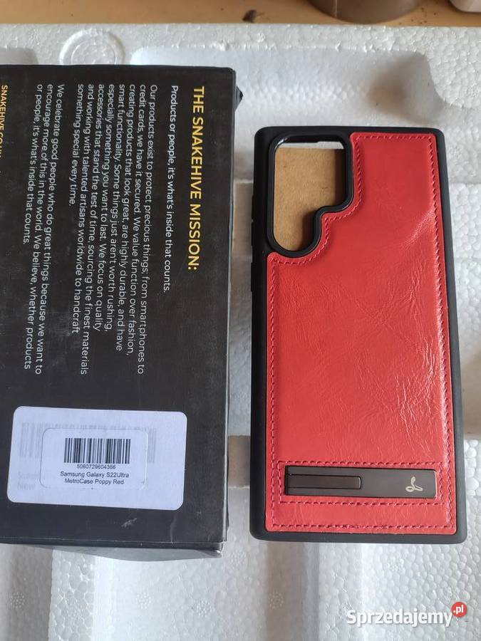 Etui skórzane Do Galaxy S22 Ultra Zawiercie