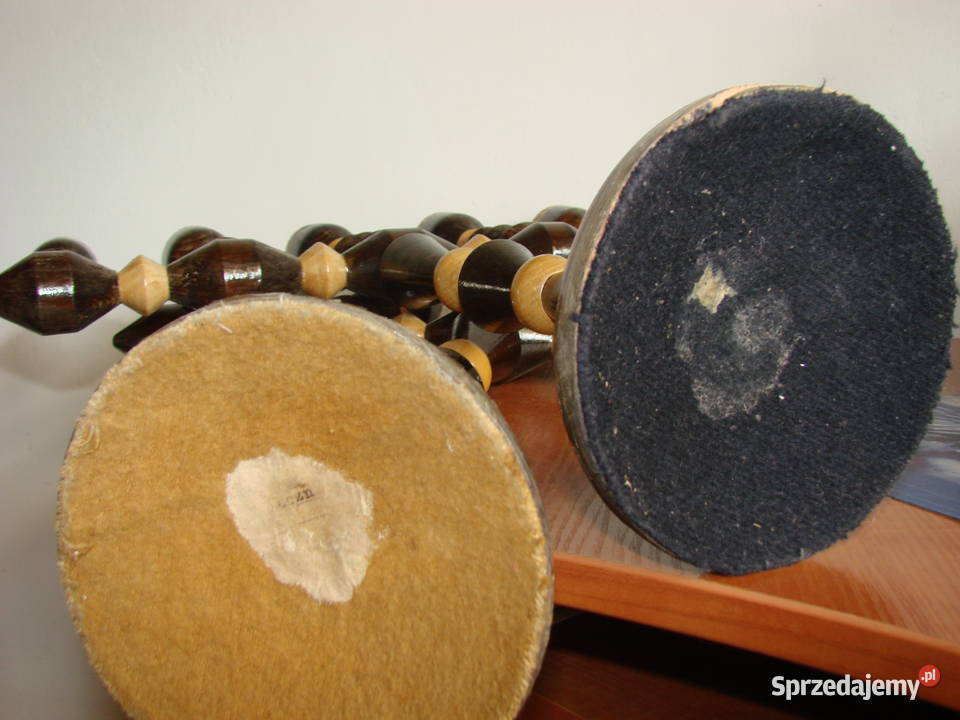 stare drewniane świeczniki Pruszcz Gdański