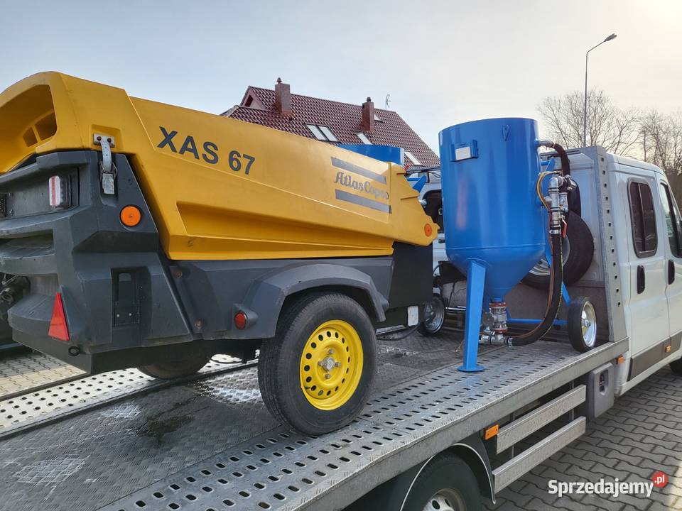 Atlas copco Nowa piaskarka zestaw gotowy do