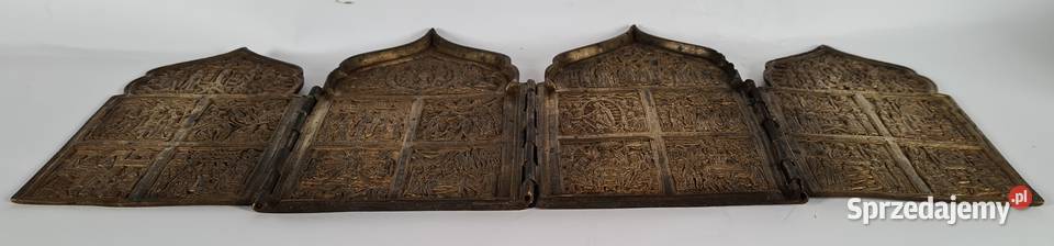 Ikona podróżna Tetraptyk XIXw 0421 Warszawa