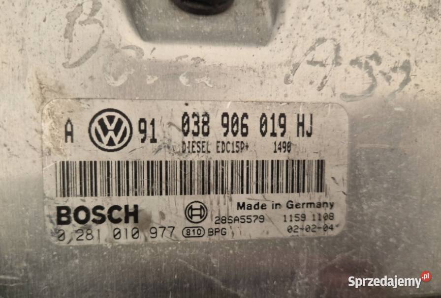 STEROWNIK SILNIKA VW GOLF IV VW BORA 19 TDI ASZ osobowe świętokrzyskie Działoszyce