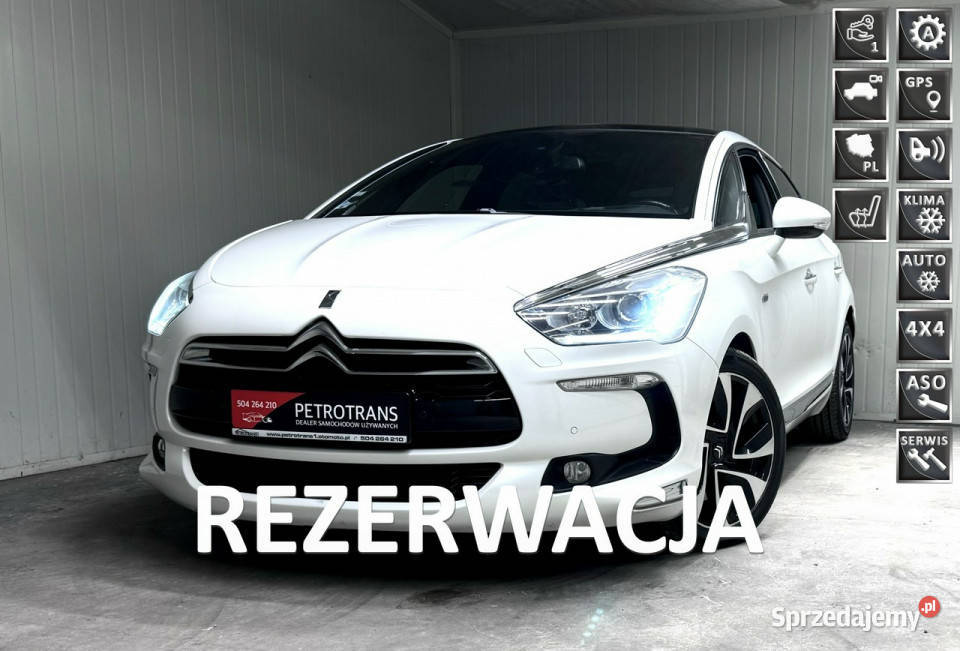 DS Automobiles DS 5 2.0 / 163KM HYBRID LED 4WD Automat Nawigacja Kamera Sk…