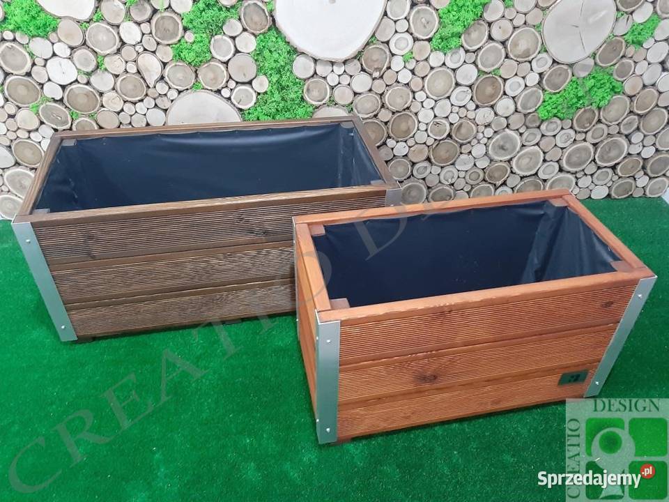 Donica drewniana 703541 CYNTIA nowoczesna donica Oborniki