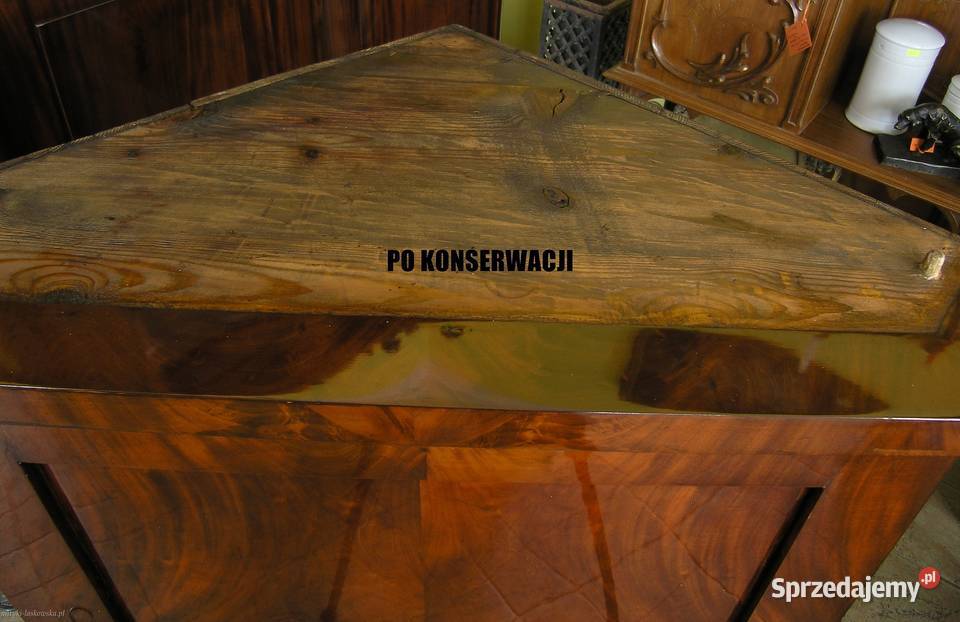 Rogówka Biedermeier mahoń konserwacji pomorskie Sopot sprzedam
