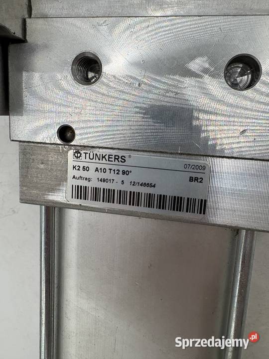 Tunkers K2 50 A10 T12 90 Zacisk pneumatyczny 90 sprzedam