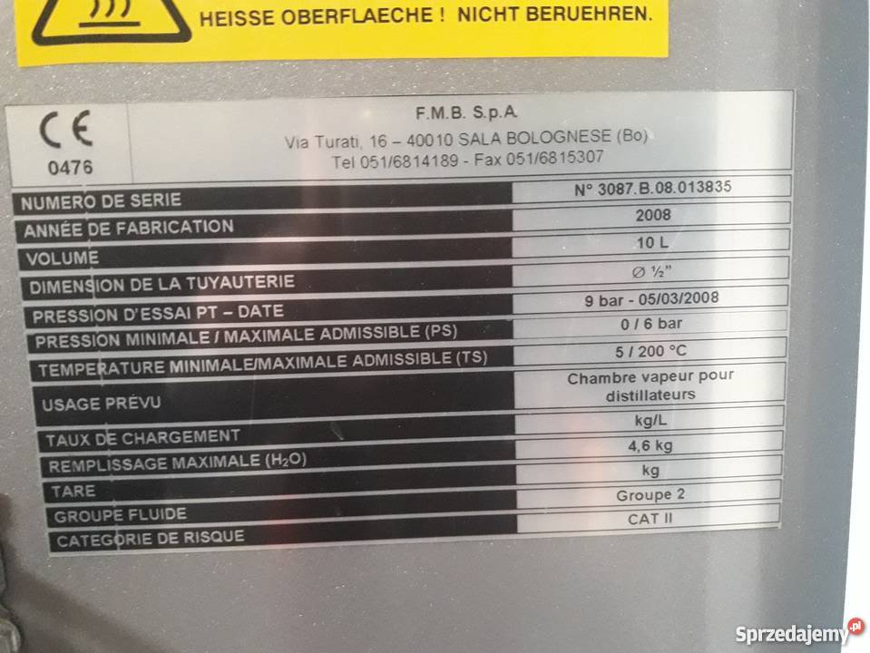 PRALNIA AGREGAT CHEMICZNY UNION XL 835 E Masłów Pierwszy