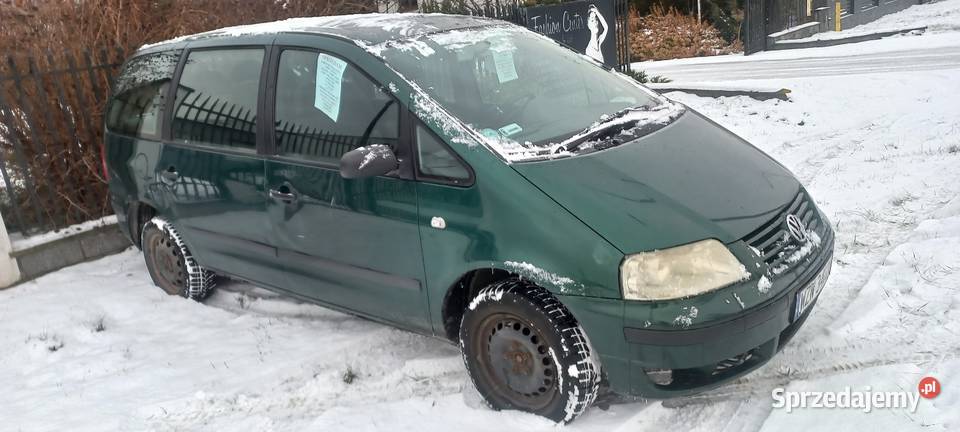 Volkswagen Sharan 20 BG HAK 7 foteli DŁUGO 2000cm3 mazowieckie Skaryszew sprzedam