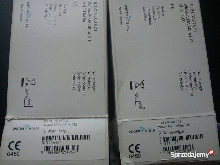 2 x aparat WIDEX Akm baterie 6 Poznań