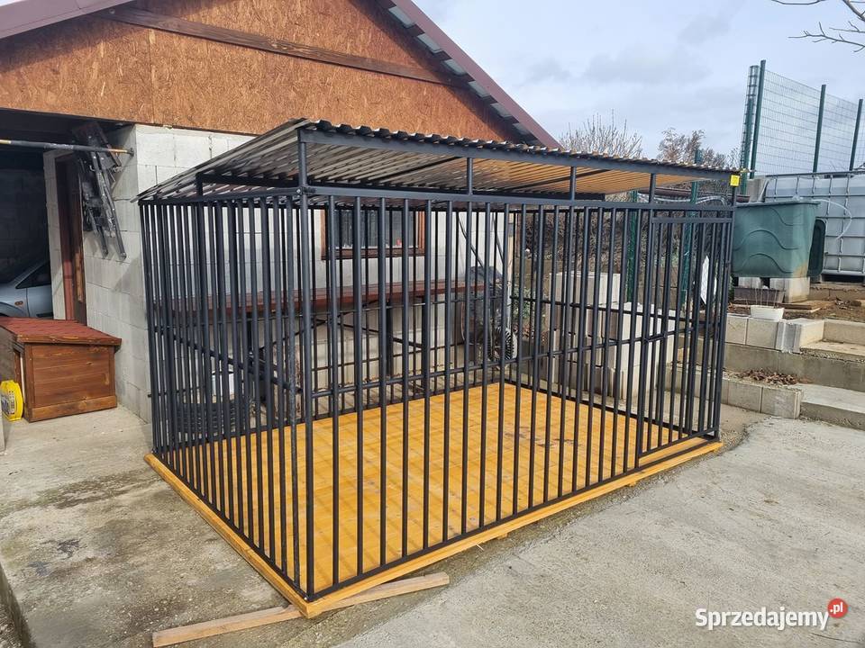 Kojec Psa 3x3 TYLNA ŚCIANA ZABUDOWANA OCYNK Lesko