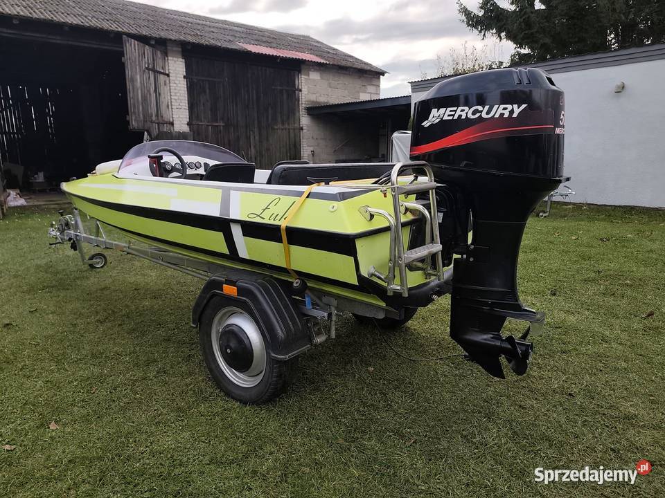 Łódź motorowa z silnikiem Mercury 50 2t Wronki