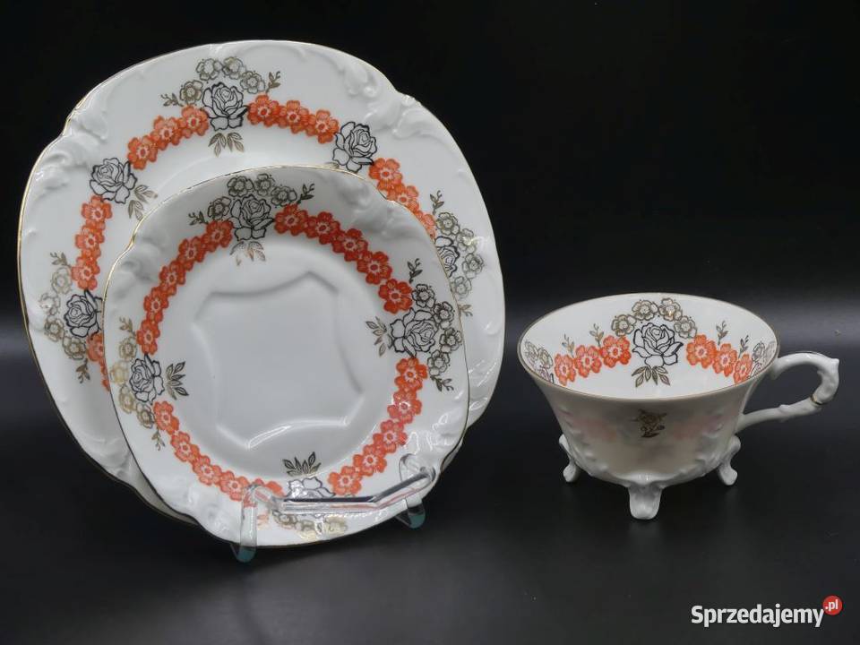 Urokliwe trio Tułowice Tillowitz na nóżkach 1928 Poznań