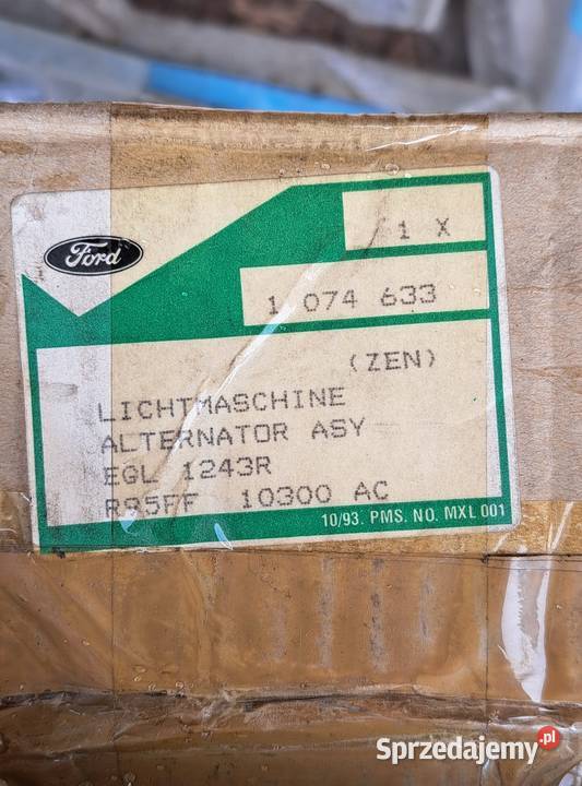 Alternator Ford Escort Mondeo Fiesta Orion Pozostałe zachodniopomorskie Pyrzyce sprzedam